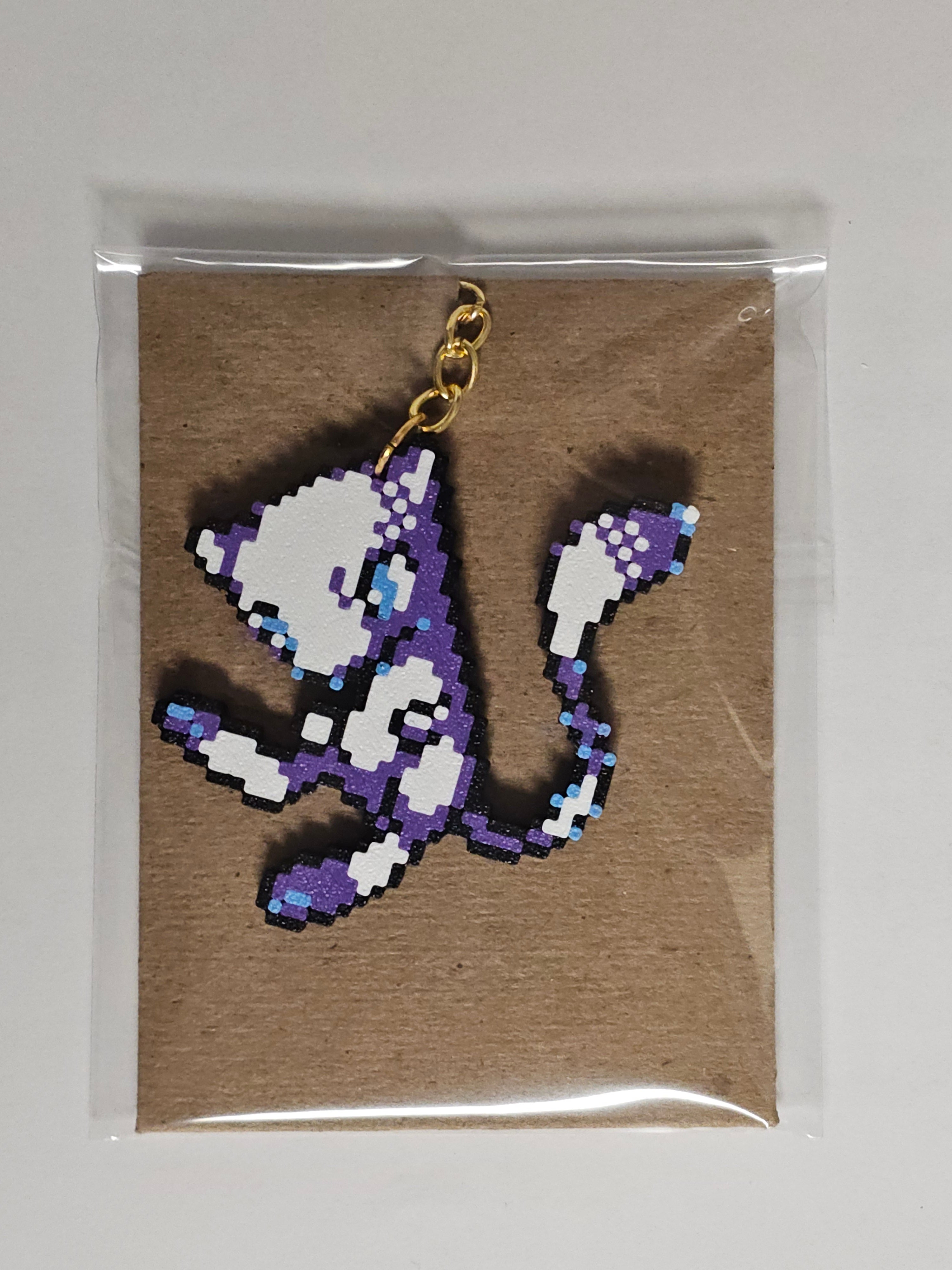3D Printed Pixel Style Keychain
