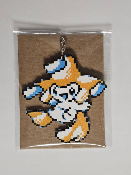 3D Printed Pixel Style Keychain